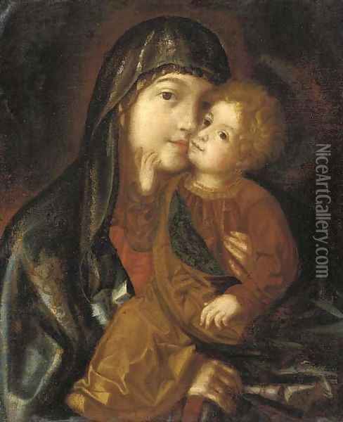 The Virgin and Child 2 Oil Painting - South German School