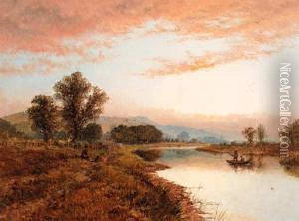 Melrose Oil Painting - Alfred Dawson