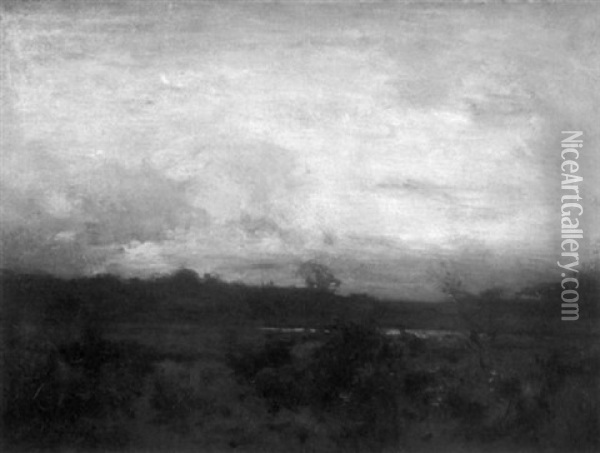 Gray Twilight Oil Painting - Charles Harold Davis
