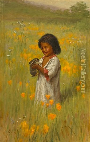 Jack Rabbit (shi-ko-da) Culin Oil Painting - Grace Carpenter Hudson