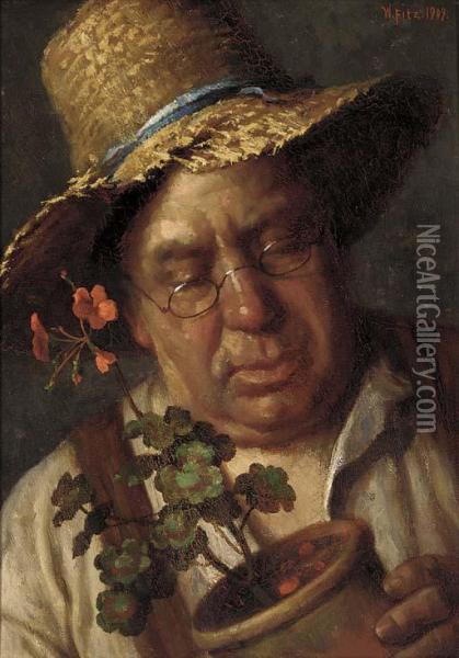 The Gardener Oil Painting - William Fitz