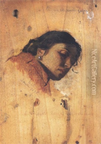Ritratto Della Sorella Luigia Oil Painting - Luigi Nono