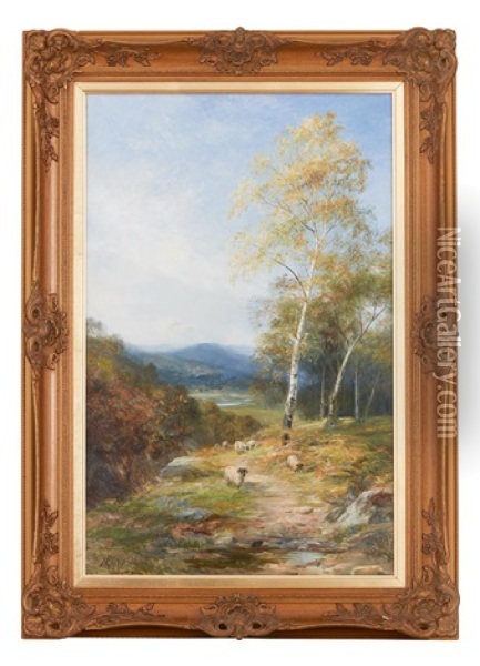 In The Birch Wood Oil Painting - John MacWhirter