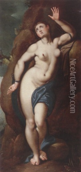 Andromeda Oil Painting - Jacob De Backer