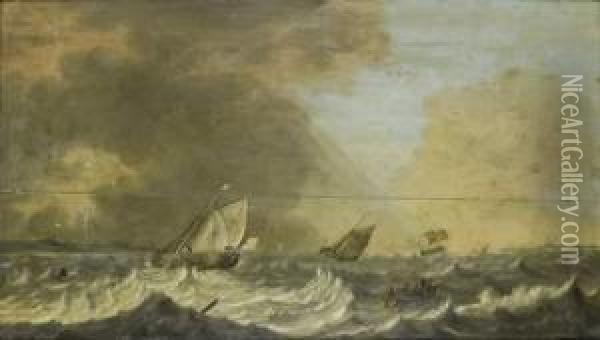 Marine Oil Painting - Willem van Diest