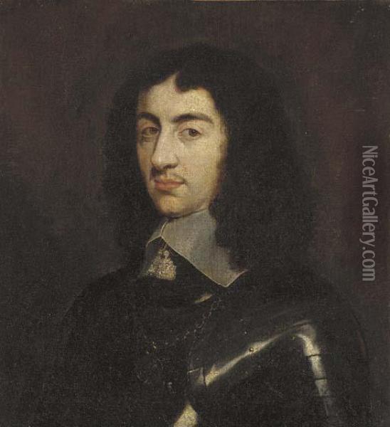 Portrait Of Charles Ii Oil Painting - Philippe de Champaigne