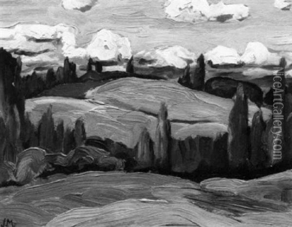 Limestone Hillside Oil Painting - James Edward Hervey MacDonald