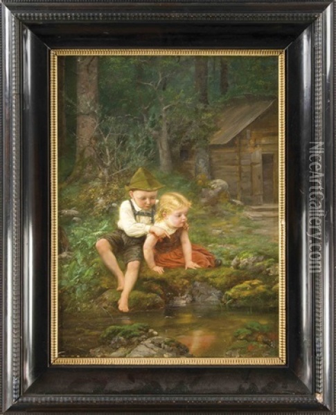Hansel Und Gretel Oil Painting - Paul Hermann Wagner