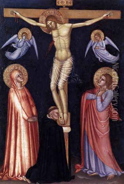 Crucifixion 1370 Oil Painting - Andrea Bonaiuti da Da Firenze