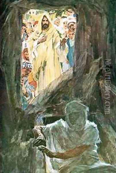 The Raising of Lazarus Oil Painting - William Hatherell