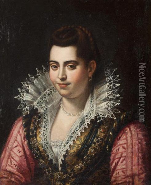 Ritratto Di Dama (autoritratto) Oil Painting - Lavinia Fontana