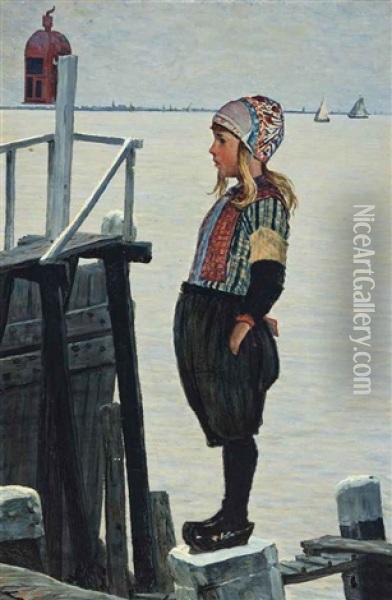 The Fisherman's Daughter Oil Painting - George Sherwood Hunter