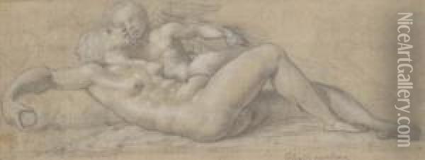Venus Et L'amour Oil Painting - Lelio Orsi