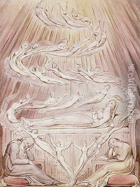 Queen Katherine's Dream Oil Painting - William Blake