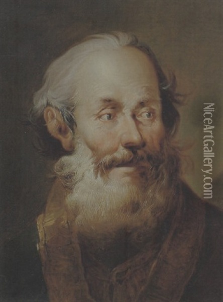 Bildnis Eines Bartigen Mannes Oil Painting - Tiberius Dominikus Wocher