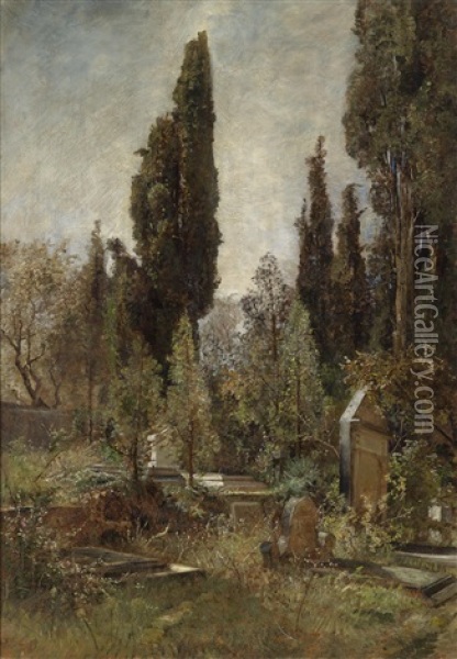 Alter Friedhof Oil Painting - Marie Egner