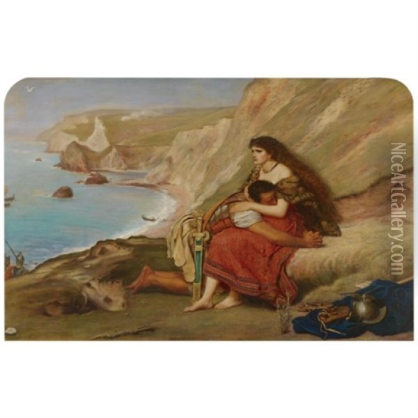 The Romans Leaving Britain Oil Painting - John Everett Millais