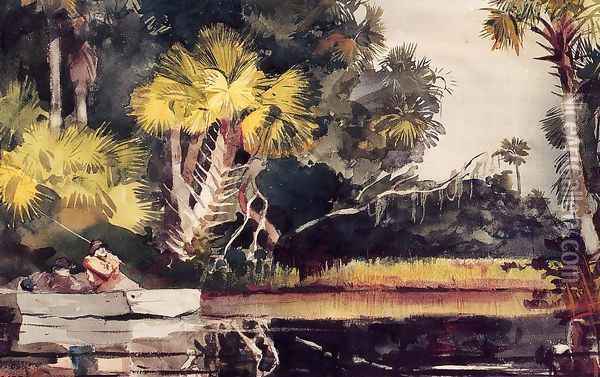 Homasassa Jungle Oil Painting - Winslow Homer