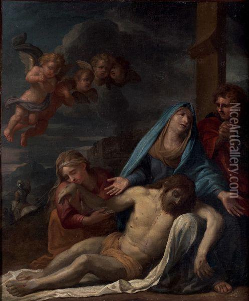 Deploration Du Christ Mort Oil Painting - Francesco Trevisani