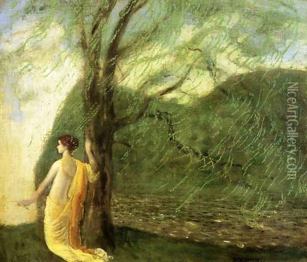 The Myth of Persephone Oil Painting - Arthur Bowen Davies