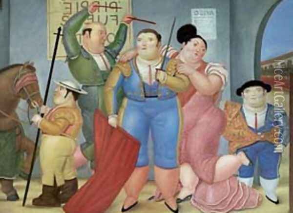 La Corrida 2 Oil Painting - Fernando Botero