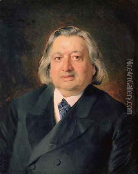 Portrait of Ossip Petrov (1807-78), 1870 Oil Painting - Konstantin Egorovich Egorovich Makovsky
