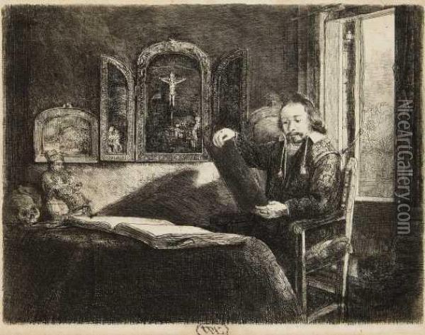 Abraham Francken, Apotheker Und Kunstsammler Oil Painting - Rembrandt Van Rijn