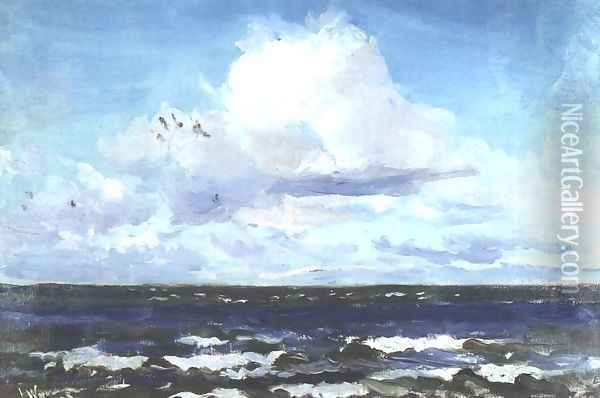 Marine Landscape from Polaga Oil Painting - Leon Wyczolkowski