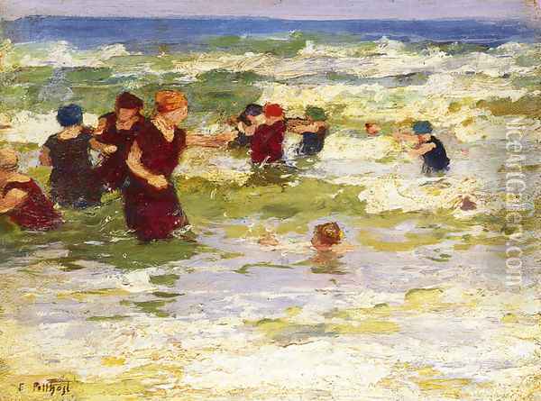 At the Beach II Oil Painting - Edward Henry Potthast
