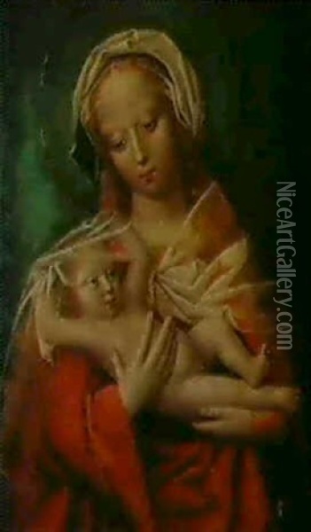 Vierge A L'enfant Oil Painting - Ambrosius Benson