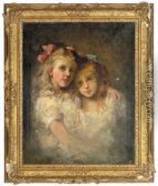 Sisters Oil Painting - Jacques-Emile Blanche