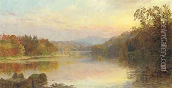 The Campfire Oil Painting - Jasper Francis Cropsey