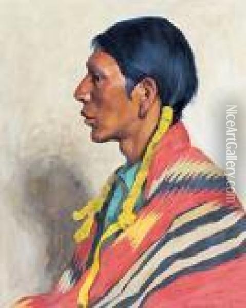Leandro Bernal, Taos Oil Painting - Eanger Irving Couse