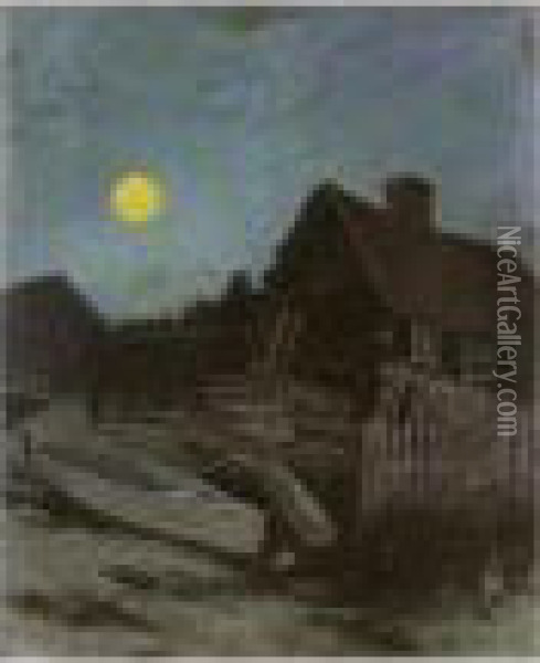 Moonlight Oil Painting - Maurice William Greiffenhagen
