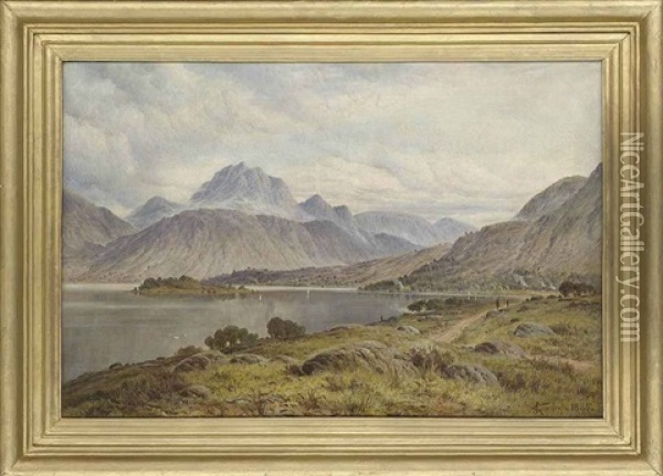 Loch Maree, Ross-shire Oil Painting - James M. Robert Greenlees