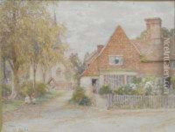 At Alfold, Surrey Oil Painting - Thomas Hunt