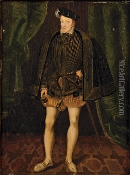 Portrait De Don Carlo, Fils De Philippe Ii D'espagne Oil Painting - Antonis Mor Van Dashorst