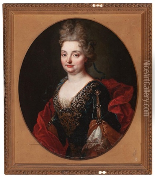 Retrato Femenino Oil Painting - Nicolas de Largilliere
