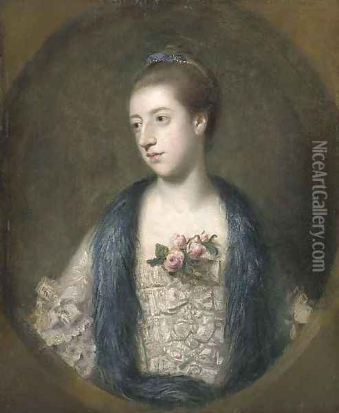Portrait of Miss Mary Powis, afterwards Lady Stopford and Countess of Courtown Oil Painting - Sir Joshua Reynolds