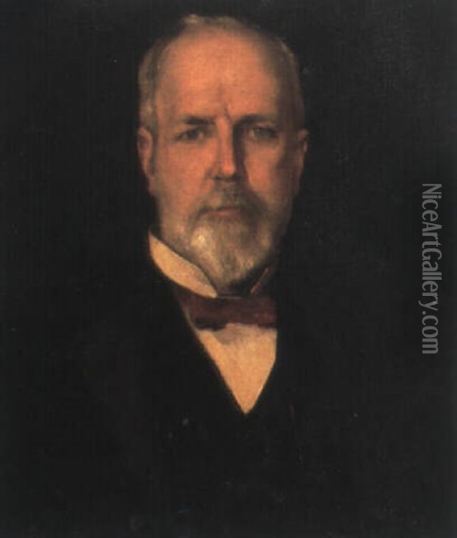 Portrait Of Michael Willis Fergusson Oil Painting - Hugh Ramsay
