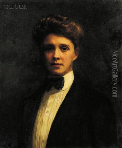 Portrait Of Lydia Emmet Eliot Oil Painting - Carnig Eksergian