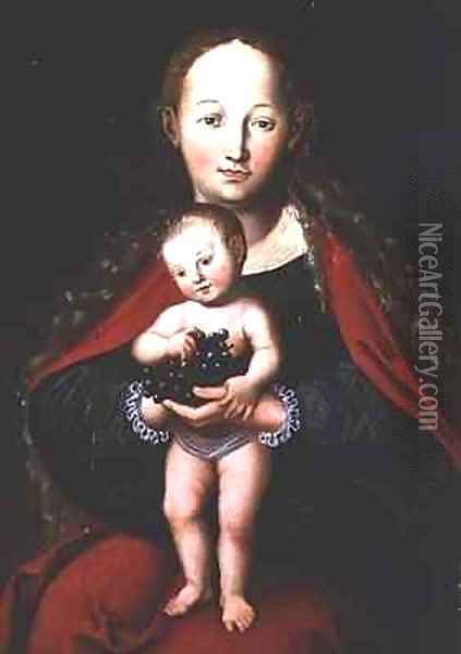 The Virgin and Child Oil Painting - Lucas The Elder Cranach
