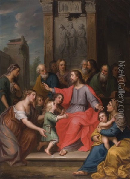 Jesus Als Heiland Oil Painting - Balthasar Beschey