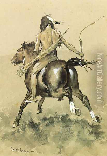 Going to the Buffalo Hunt Oil Painting - Frederic Remington
