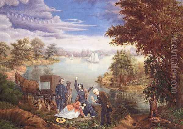 The Burial 1890 Oil Painting - Linton Park