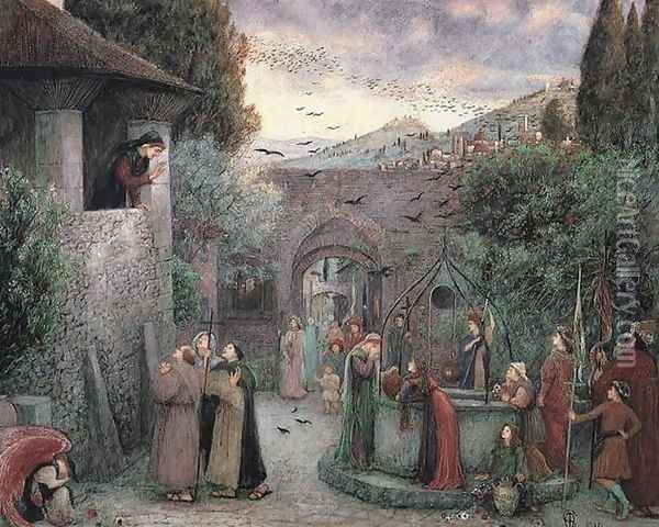 The Pilgrim Folk Oil Painting - Maria Euphrosyne Spartali, later Stillman