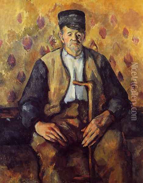 Seated Peasant2 Oil Painting - Paul Cezanne