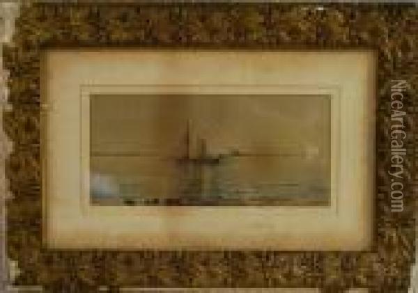 Sailing Along Shore Oil Painting - Edmund Darch Lewis