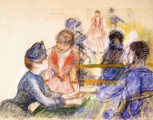 At The Moulin De La Galette Oil Painting - Pierre Auguste Renoir