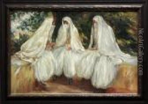 Three Algerian Beauties Oil Painting - John Singer Sargent